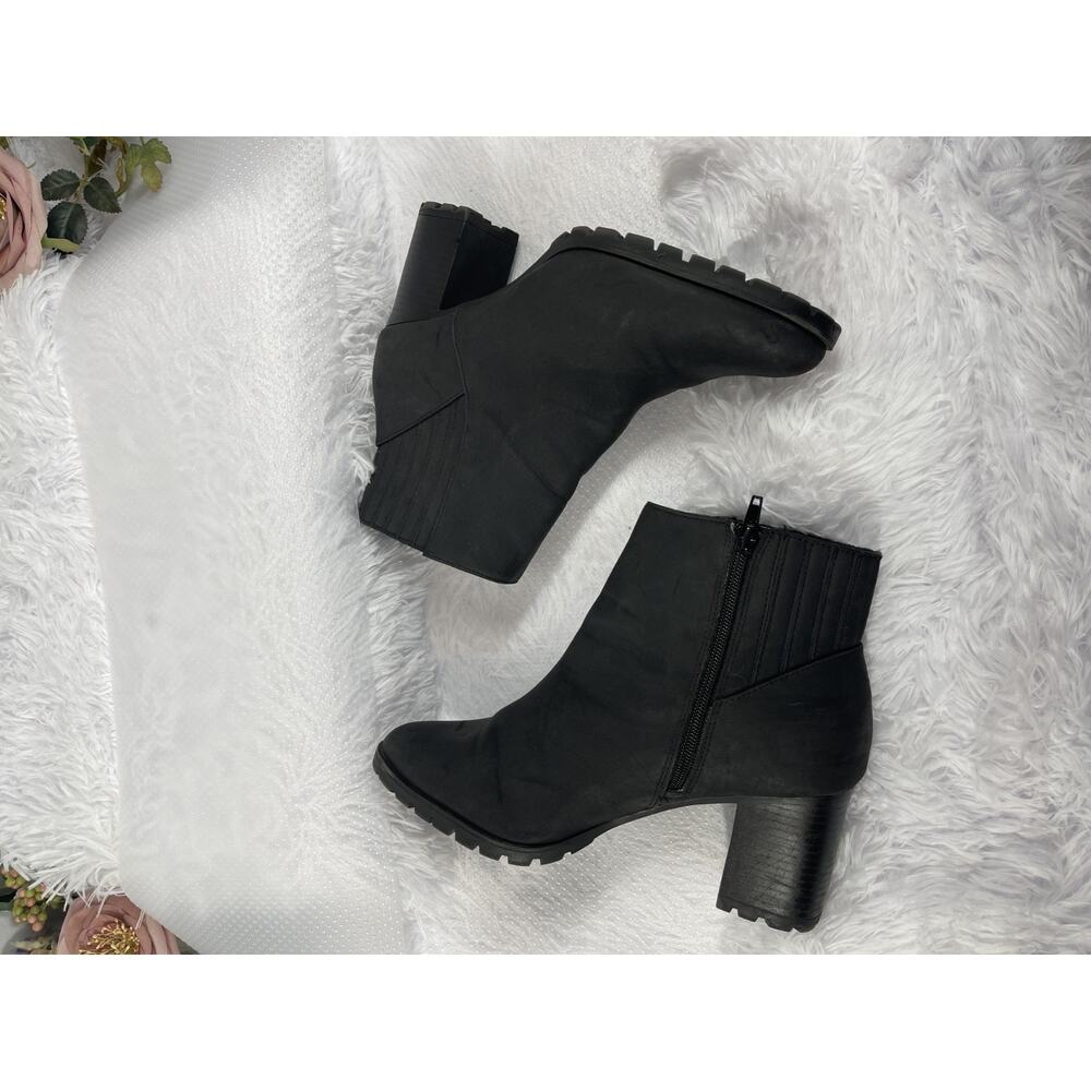 kelly and katie Chelsea Boots Womens 10W Black Leather Modern Dark Academia - Picture 7 of 10